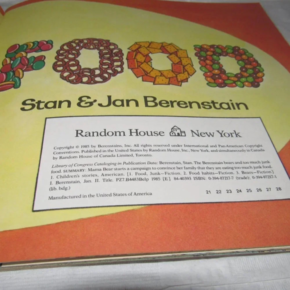 The Berenstain Bears AND TOO MUCH JUNK FOOD Color Illustrated Learning Read Book - Picture 3 of 3